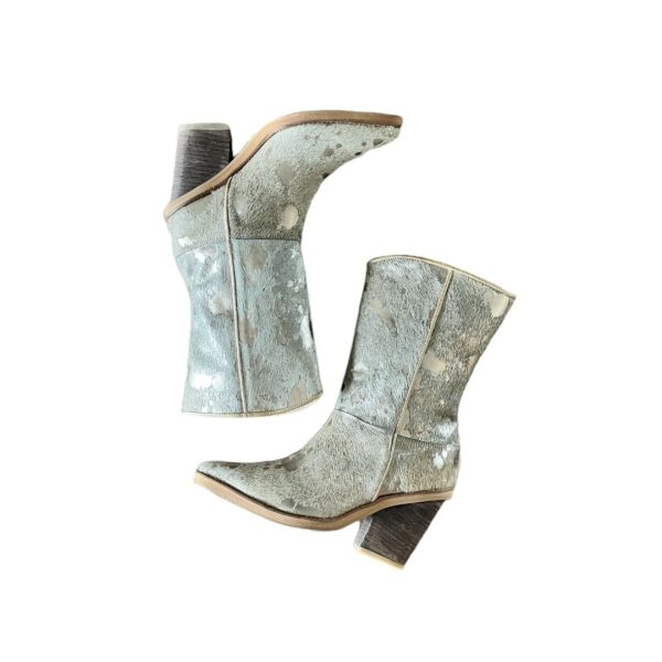Texanas Julia Pelo Beige por Plateado