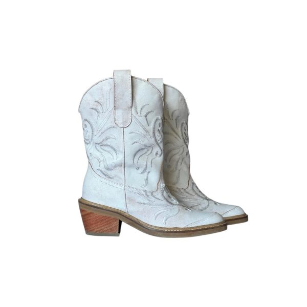 Tex Celeste Caña Media Bordadas
